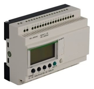 Plc Zelio Modular 16e+10s 100-240v Reloj-pantalla Sr3b261fu