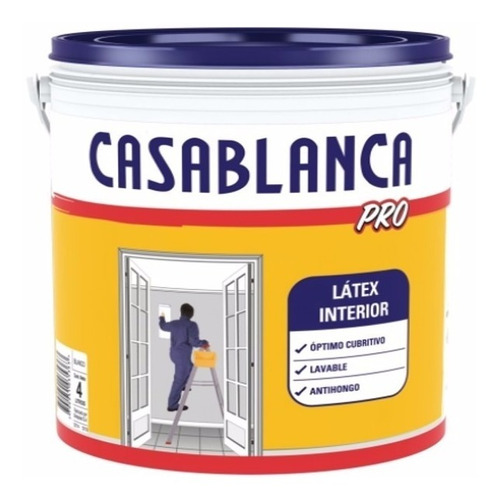 Pintura Casablanca Pro Interior Mate X 4lts Pint Liberato.