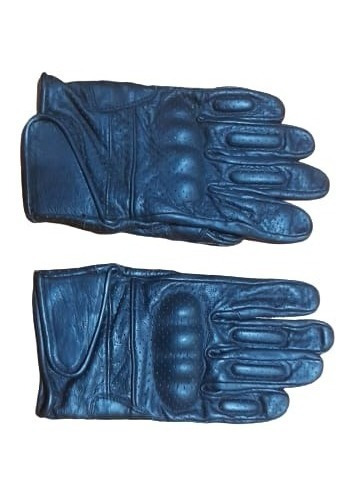 Guantes Moto De Cuero  Negros 