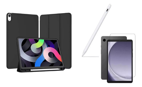 Forro Smart Case Para Tablet Espacio Pencil + Vidrio + Lapiz