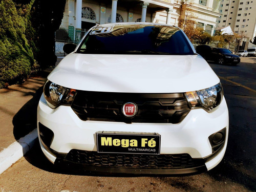 Imagem 5 de 14 de Fiat Mobi Like 1.0 Flex Completo Branco Novo Km Baixa