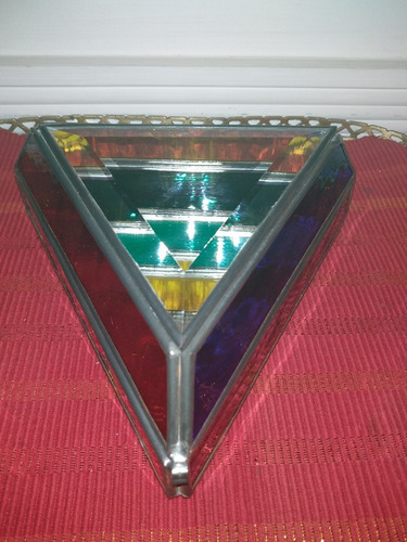 Antiguo Joyero Vitral (triangulo) Rebajada (Usado)