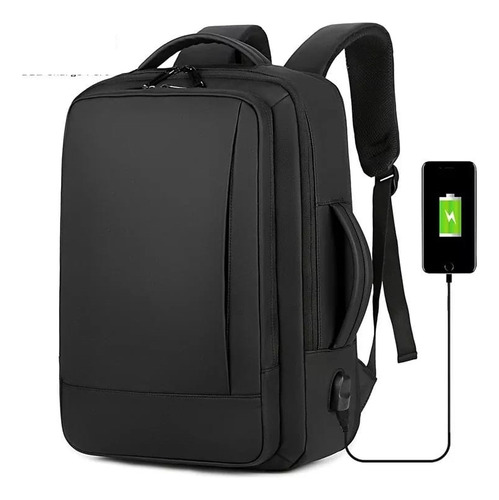 Mochila De Hombre Antirrobo Para Notebook Con Puerto Usb.