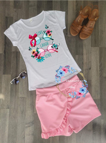 Conjunto De Blusa Y Short Para Dama