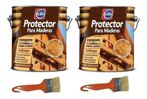 Protector De Maderas Elbex 2 X 3.6 Lts. Interior  Y Ext Tyt