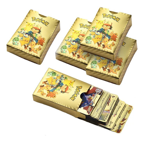 Cartas Pokemon Metalizadas Coleccionables X54 En Ingles