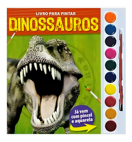Livro Infantil Para Crianças Colorir E Pintar C/ Aquarela