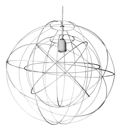 Colgante Átomo Orbital Esfera Doble Alambre De Acero - E27