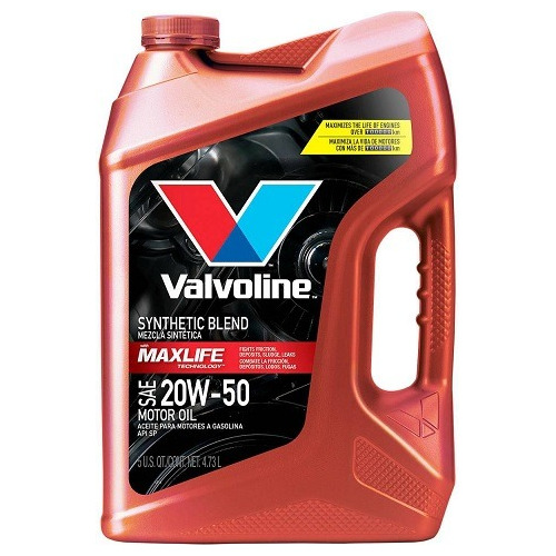 Aceite 20w50 Valvoline Maxlife Synthetic Blend X4.73l (usa)