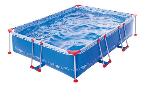 Imagen 2 de 3 de Pileta estructural rectangular Sol de Verano Sol 300 con capacidad de 4600 litros de 3m de largo x 2.2m de ancho azul