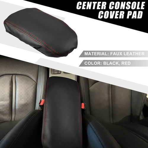 1 Funda Descansa Brazos Para Kia Optima 2016-2020 Black Red