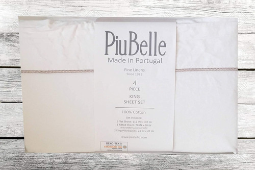 Juego De Sábanas Piubelle Piu Belle Portugal Blanco 4