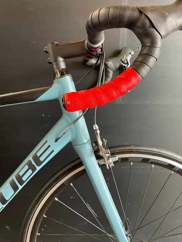 Bicicleta De Ruta Cube Attain 2021 Talla 56 (l) Azul Acero 56 " (Usado)