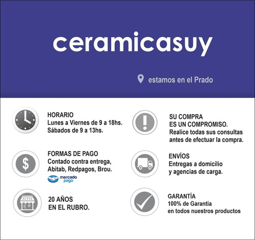 Cerámica Pisor Primera Calidad - Ceramicasuy