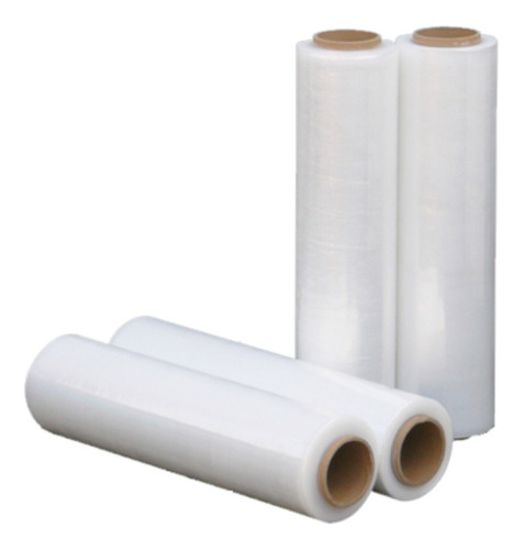 4 Bobina Filme Stretch 500x0,30 Plastico Paletizar Embalagem