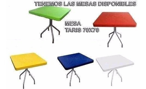 Mesa Cafeteria/restaurant/plastica Ari Taris.mariposa Blanca