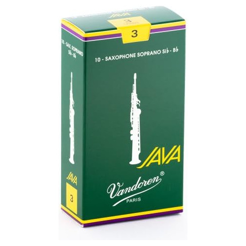 Cañas De Saxofón Soprano Sr303 Java, Fuerza 3; Caja D...