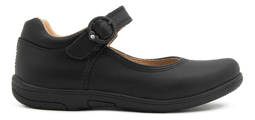 Zapato Escolar Bambino Niña Broche Antiderrapante Negro