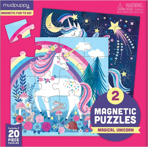 Rompecabezas Magnético Magical Unicorn. Incluye 2 Rompecabez