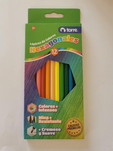 Lapices Largos De 12 Colores Torre Color del trazo Multicolor