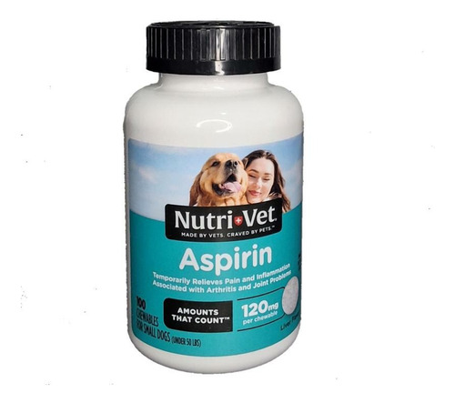 Aspirina Para Perros Pequeños Menos De 50 Lbs Nutrivet 