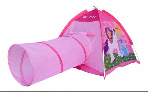 Carpa Infantil Gamepower Niña + Tunel