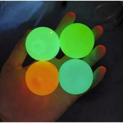 5 Bolas Pegajosas Fluorescentes Para Techo Luminous Ball