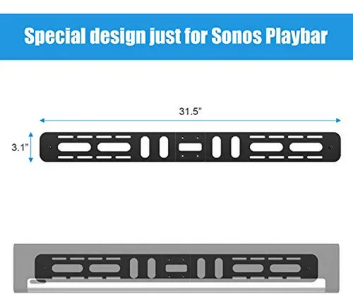 Soporte De Pared Compatible Con Sonos Playbar Soundbar. Comp