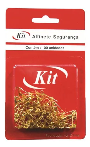 Alfiler de seguridad dorado N.000
