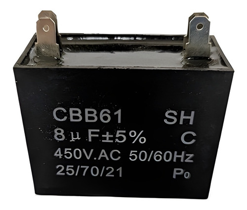 Capacitor De Marcha 8mfd 450v +-5%