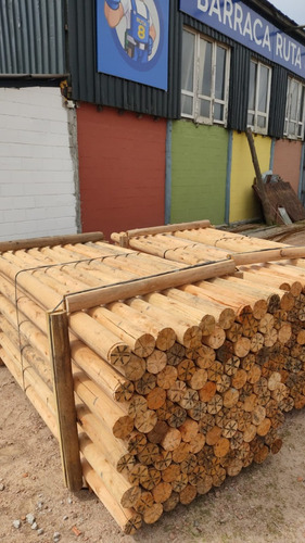 Imagen 7 de 10 de Postes Polines Madera Eucaliptus Sin Curar 2.65mt Ø10 Por 5u