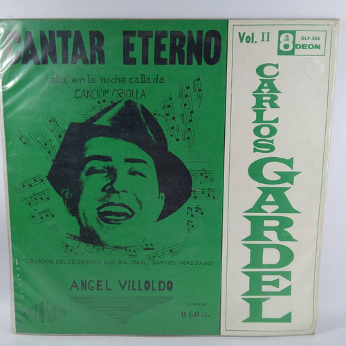 Lp Carlos Gardel  Cantar Eterno - Vol 2 - Excelente Condic