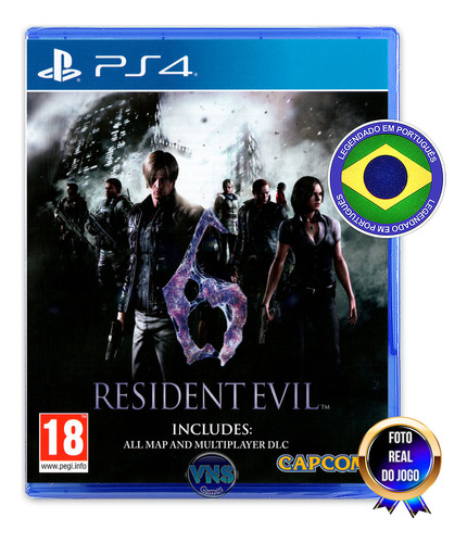 Resident Evil 6 - Ps4 - Leg Português - Mídia Física Lacrado