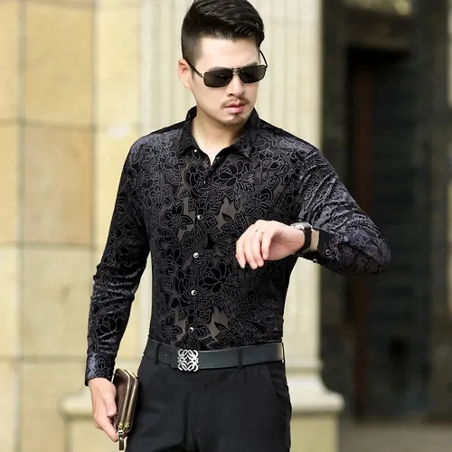 Camisa de encaje hombre on sale