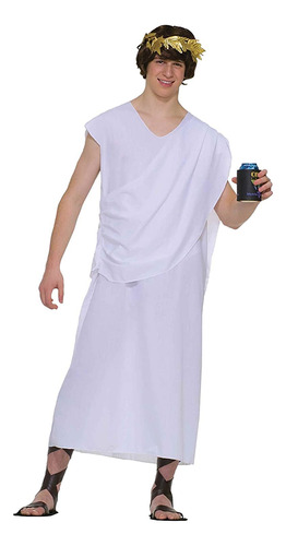 Foro Novedades Hombres De Teenz Unisex Traje De Toga, Blanco