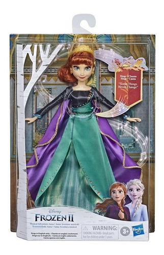 Brinquedo Boneca Frozen 2 Aventura Musical Anna Hasbro E8881