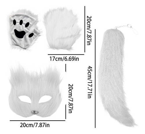 Cubierta Facial De Animales De Halloween Máscara De