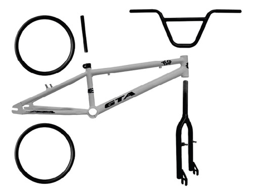 Quadro 20 Bmx Gta Flip Prata E Preto Com Kit Cor Prata/preto