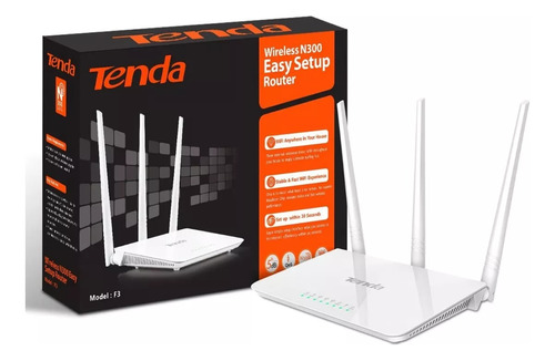 Router Wifi Tenda F3 3 Antenas 5dbi Cantv Inter Fibra Optica