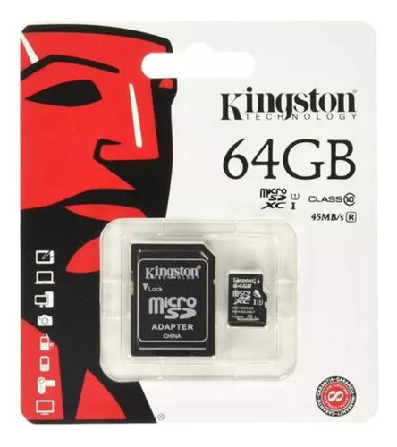 Memoria Micro Sd Kingston 64gb Original Certificada