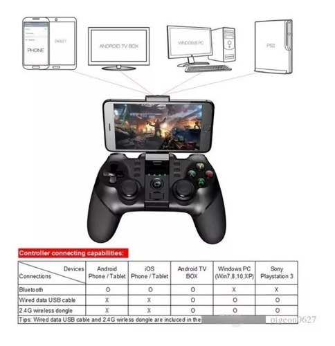 Mando Control Bluetooth Celular/ps3/pc Ipega 9076-