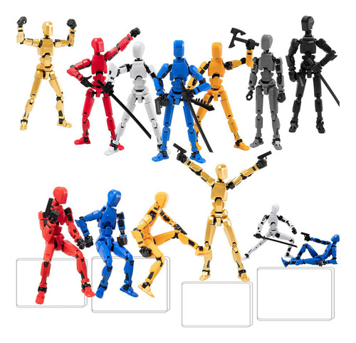Ha Juego De 4 Figuras De Acción Titan T13 Ensambladas Lucky
