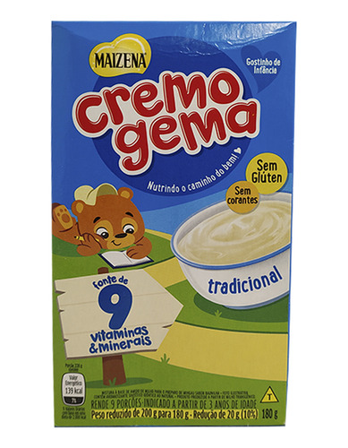 Mingau Cremogema 180g Kit 5 Unidades