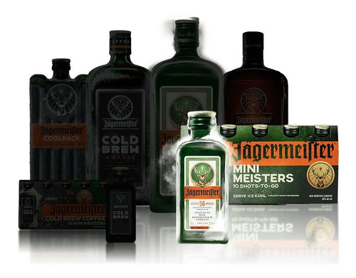 Imagen 5 de 5 de 12x Jagermeister 20ml Botella Vidrio Miniatura Coleccion