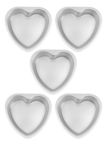 Molde Para Tartas Con Forma De Corazón, 5 Unidades, Molde Pa