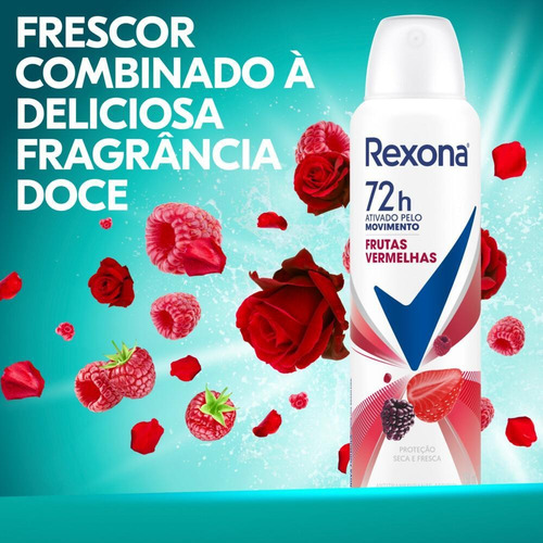 Antitranspirante Aerossol Rexona Frutas Vermelhas 150ml Frutas Vermelhas