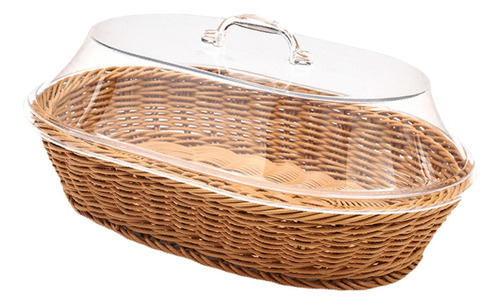 Cesta Para Servir Alimentos, Cesta De Pan Tejida 25cmx35cm