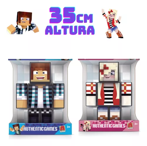 Personagem Autentic e Lidya Minecraft