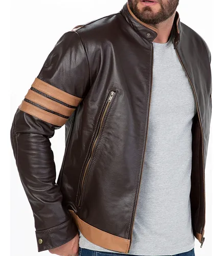 Jaqueta de hotsell couro do wolverine