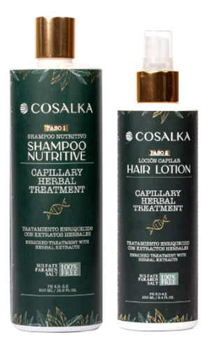 Cosalka Hair Lotion Regenerador Capilar Y Shampoo nutritivo